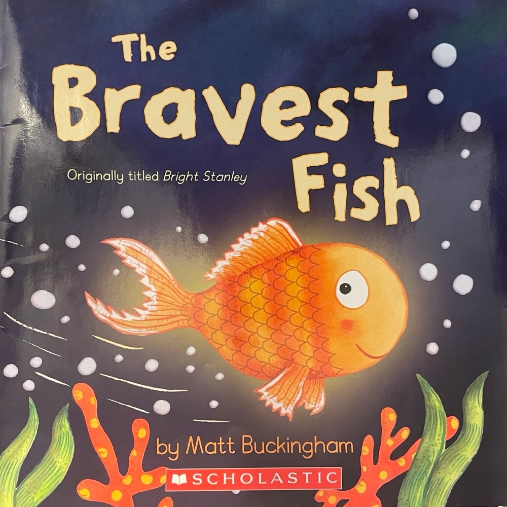 Scholastic The Bravest Fish - Vibrant Orange Adventure